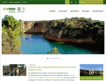 Tablet Screenshot of geoparkterrasdecavaleiros.net